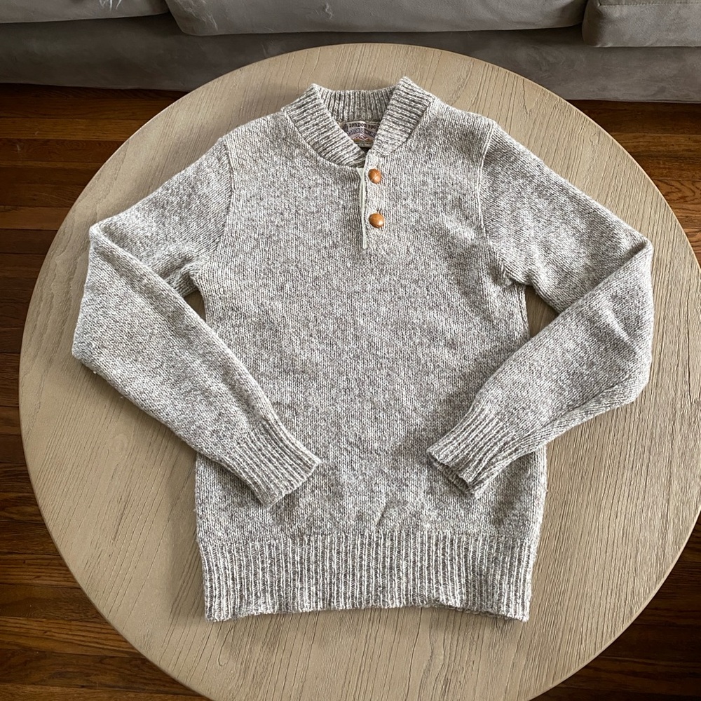 Vintage wool shawl collar sweater